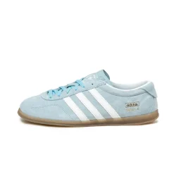 Leder Sneaker|Terrace Casual Sneaker*Adidas Gazelle Low Pro W Clear Sky / Footwear White / Gum 3