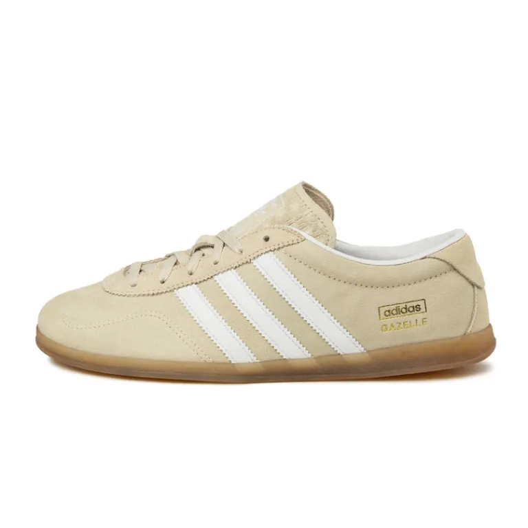 Leder Sneaker|Terrace Casual Sneaker*Adidas Gazelle Low Pro W Sand Strata / Footwear White / Gum 3