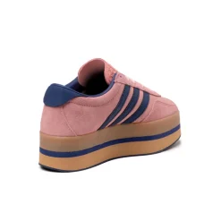 Plateau Sneaker|Leder Sneaker*Adidas Gazelle Stack W Glow Pink / Vicid BLue / Gum 3