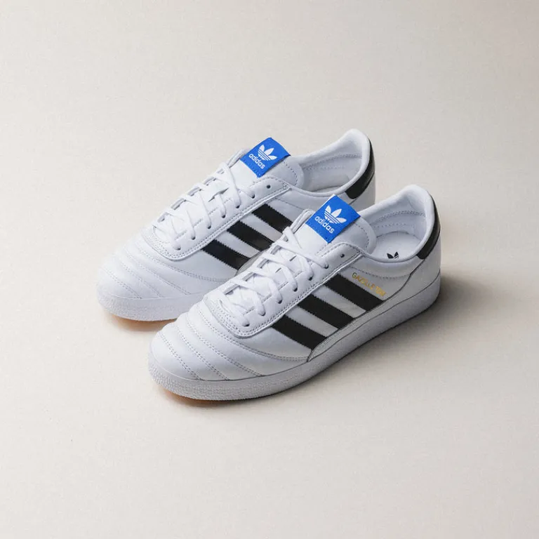 Leder Sneaker|Terrace Casual Sneaker*Adidas Gazelle Team Footwear White / Core Black /Blue