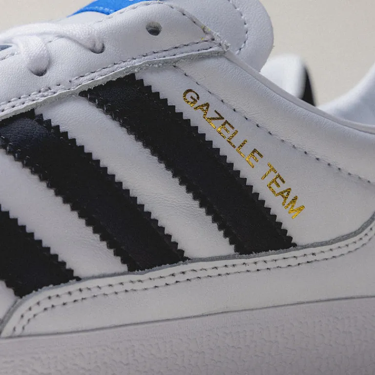 Leder Sneaker|Terrace Casual Sneaker*Adidas Gazelle Team Footwear White / Core Black /Blue