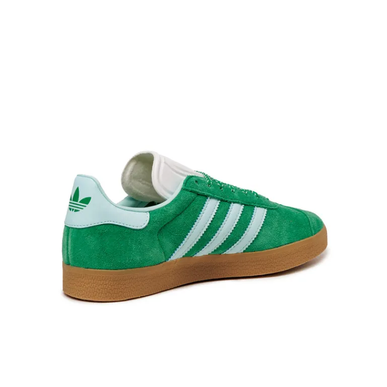 Leder Sneaker|Terrace Casual Sneaker*Adidas Gazelle W Green / Semi Flash Aqua / Gold Metallic