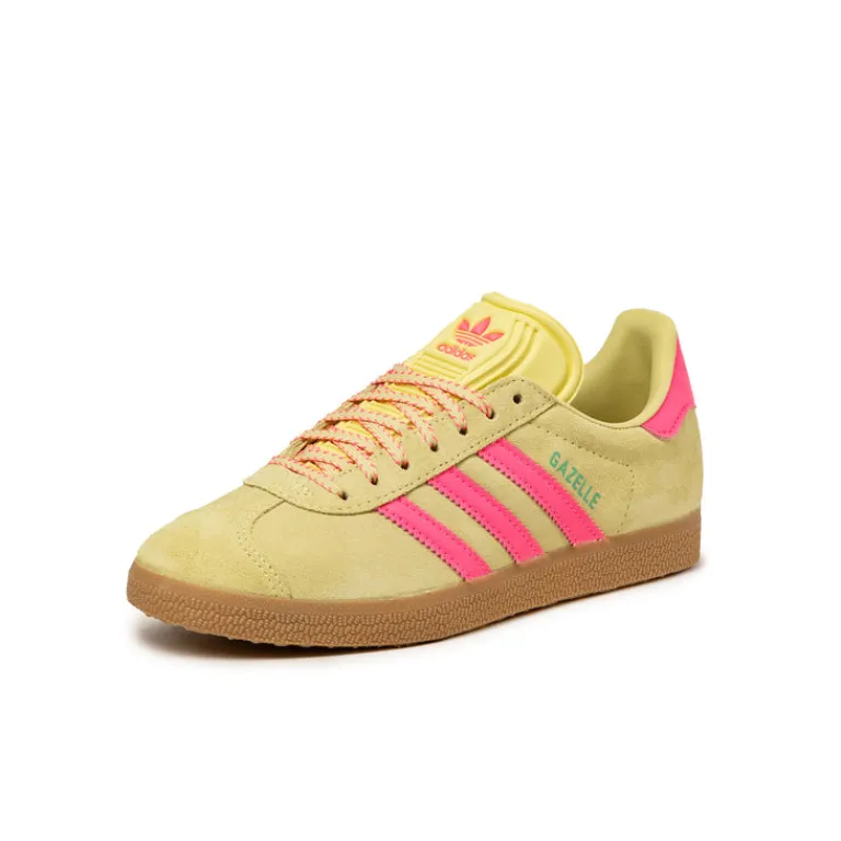 Leder Sneaker|Terrace Casual Sneaker*Adidas Gazelle W Power Yellow / Lucid Pink / Gum 3