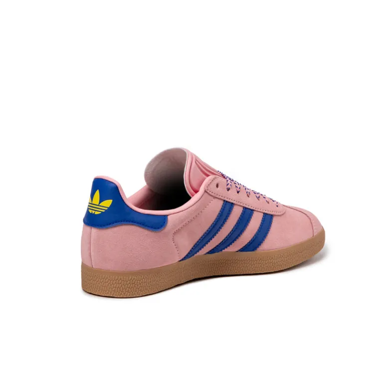Leder Sneaker|Terrace Casual Sneaker*Adidas Gazelle W Semi Pink Spark / Lucid Blue / Pure Sulfur