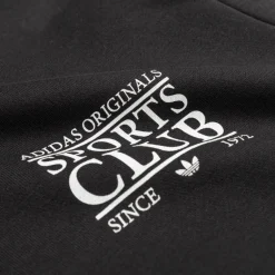 Hoodies*Adidas Graphic *Sports Club* Hoodie Black
