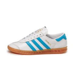 Leder Sneaker|Weiße Sneaker*Adidas Hamburg W Footwear White / Sky Rus / Gum 2