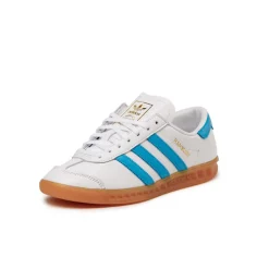 Leder Sneaker|Weiße Sneaker*Adidas Hamburg W Footwear White / Sky Rus / Gum 2