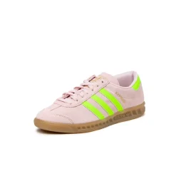 Leder Sneaker|Terrace Casual Sneaker*Adidas Hamburg W Clear Pink / Solar Green / Gold Metallic