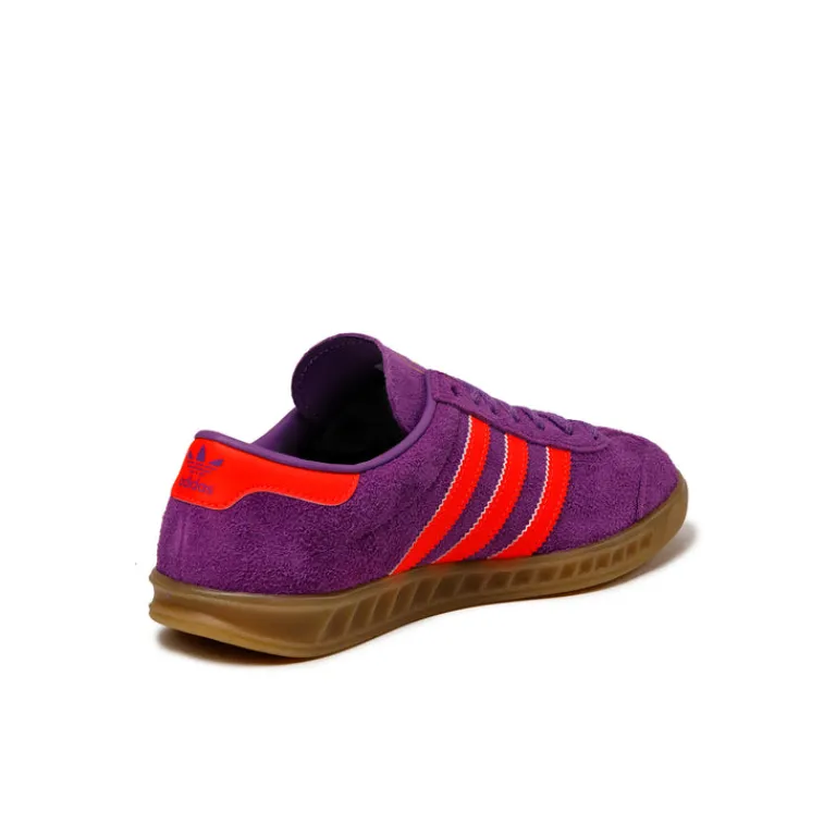 Leder Sneaker|Terrace Casual Sneaker*Adidas Hamburg W Active Purple / Solar Red / Gold Metallic