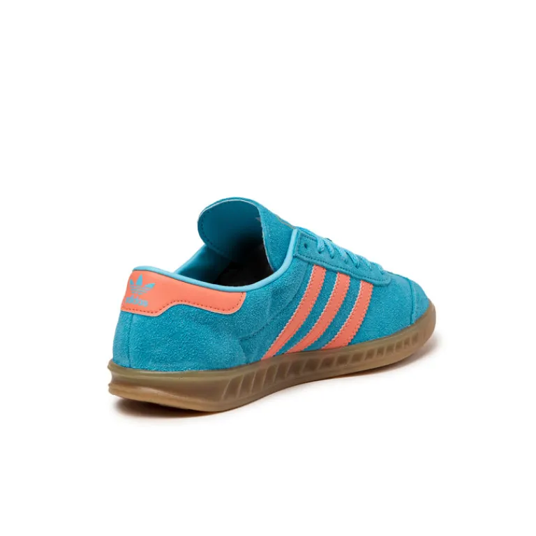 Leder Sneaker|Terrace Casual Sneaker*Adidas Hamburg W Sky Rush / Semi Coral / Gold Metallic