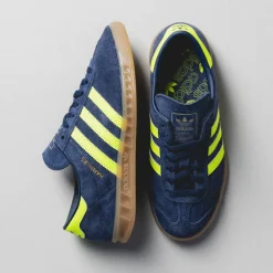 Leder Sneaker|Terrace Casual Sneaker*Adidas Hamburg W Night Indigo / Solar Yellow / Gold Metallic