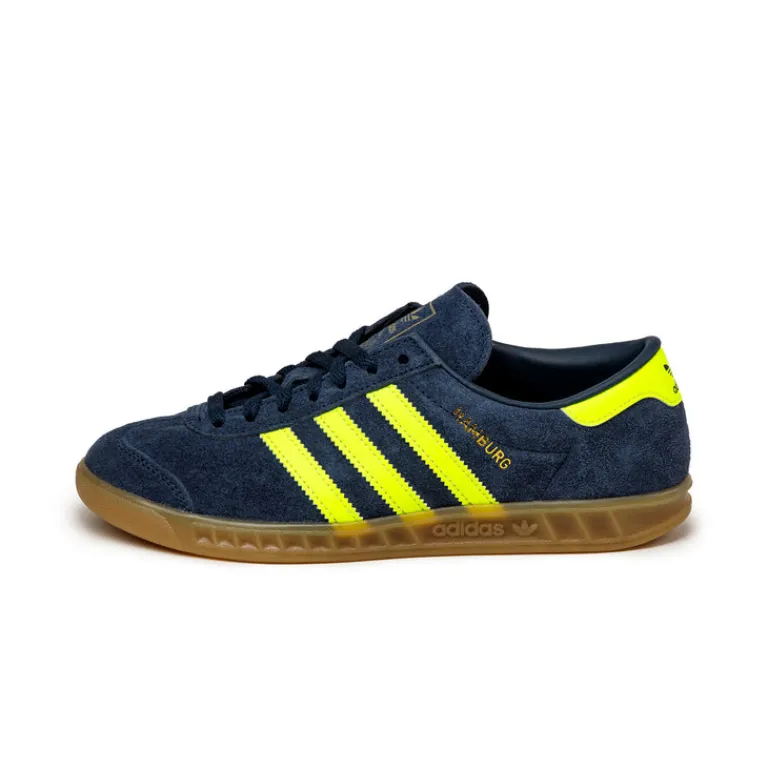 Leder Sneaker|Terrace Casual Sneaker*Adidas Hamburg W Night Indigo / Solar Yellow / Gold Metallic