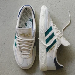 Leder Sneaker|Terrace Casual Sneaker*Adidas Handball Spezial Chalk White / Collegiate Green / Night Indigo