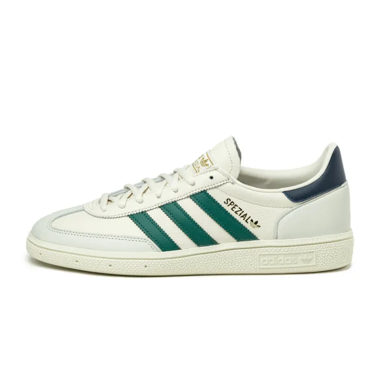 Leder Sneaker|Terrace Casual Sneaker*Adidas Handball Spezial Chalk White / Collegiate Green / Night Indigo