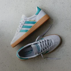 Leder Sneaker|Terrace Casual Sneaker*Adidas Handball Spezial Grey Two / Pure Teal / Gold Metallic
