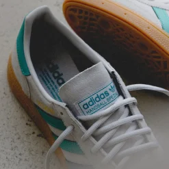 Leder Sneaker|Terrace Casual Sneaker*Adidas Handball Spezial Grey Two / Pure Teal / Gold Metallic