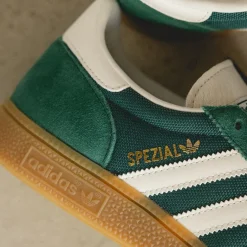 Leder Sneaker|Terrace Casual Sneaker*Adidas Handball Spezial Collegiate Green / Cloud White / Chalk White