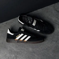 Leder Sneaker|Terrace Casual Sneaker*Adidas Handball Spezial Core Black / Footwear White / Gum 5