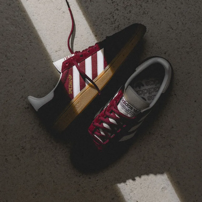 Leder Sneaker|Terrace Casual Sneaker*Adidas Handball Spezial Shadow Red / Cloud White / Cream White