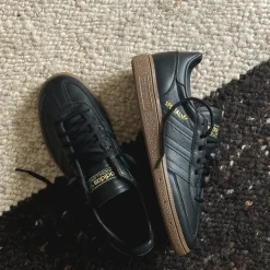 Leder Sneaker|Terrace Casual Sneaker*Adidas Handball Spezial Core Black / Carbon / Gold Metallic