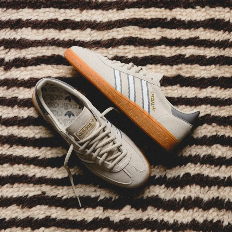 Leder Sneaker|Terrace Casual Sneaker*Adidas Handball Spezial Aluminium / Footwear White / Grey Three