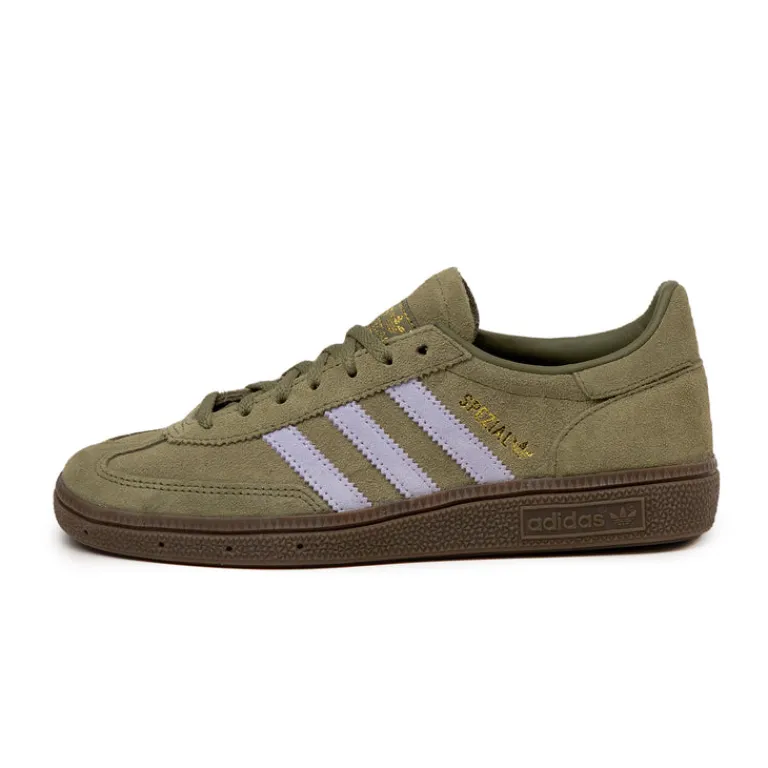 Leder Sneaker|Terrace Casual Sneaker*Adidas Handball Spezial W Focus Olive / Violet Tone / Gum