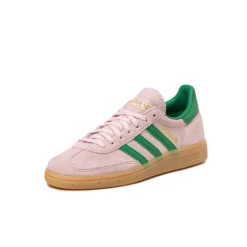 Leder Sneaker|Terrace Casual Sneaker*Adidas Handball Spezial W Clear Pink / Green / Gold Metallic