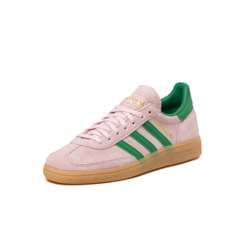 Leder Sneaker|Terrace Casual Sneaker*Adidas Handball Spezial W Clear Pink / Green / Gold Metallic