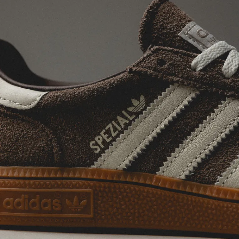 Leder Sneaker|Terrace Casual Sneaker*Adidas Handball Spezial W Earth Strata / Off White / Gum 2