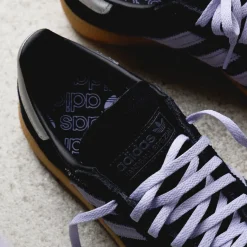 Leder Sneaker|Terrace Casual Sneaker*Adidas Handball Spezial W Core Black / Violet Tone / Gum 1