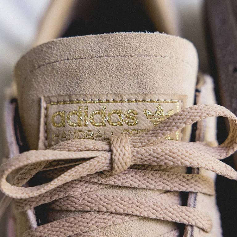 Leder Sneaker|Terrace Casual Sneaker*Adidas Handball Spezial W Warm Sand / Clear Pink / Gum 5