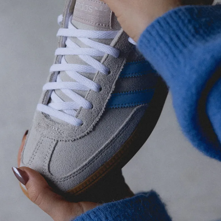 Leder Sneaker|Terrace Casual Sneaker*Adidas Handball Spezial W Alumina / Clear Sky / Gum