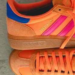 Leder Sneaker*Adidas Handball Spezial W Solar Orange / Lucid Pink / Gum