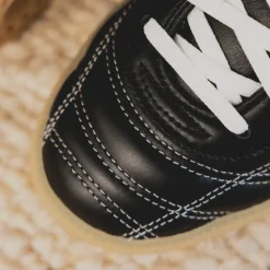 Leder Sneaker|Terrace Casual Sneaker*Adidas Handball Spezial W Core Black / Off White / Silver Metallic