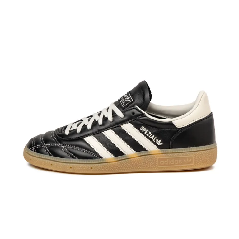 Leder Sneaker|Terrace Casual Sneaker*Adidas Handball Spezial W Core Black / Off White / Silver Metallic