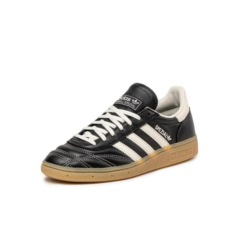 Leder Sneaker|Terrace Casual Sneaker*Adidas Handball Spezial W Core Black / Off White / Silver Metallic