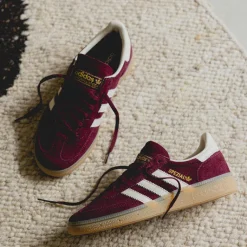 Leder Sneaker|Terrace Casual Sneaker*Adidas Handball Spezial W Maroon / Crew White / Gold Metallic