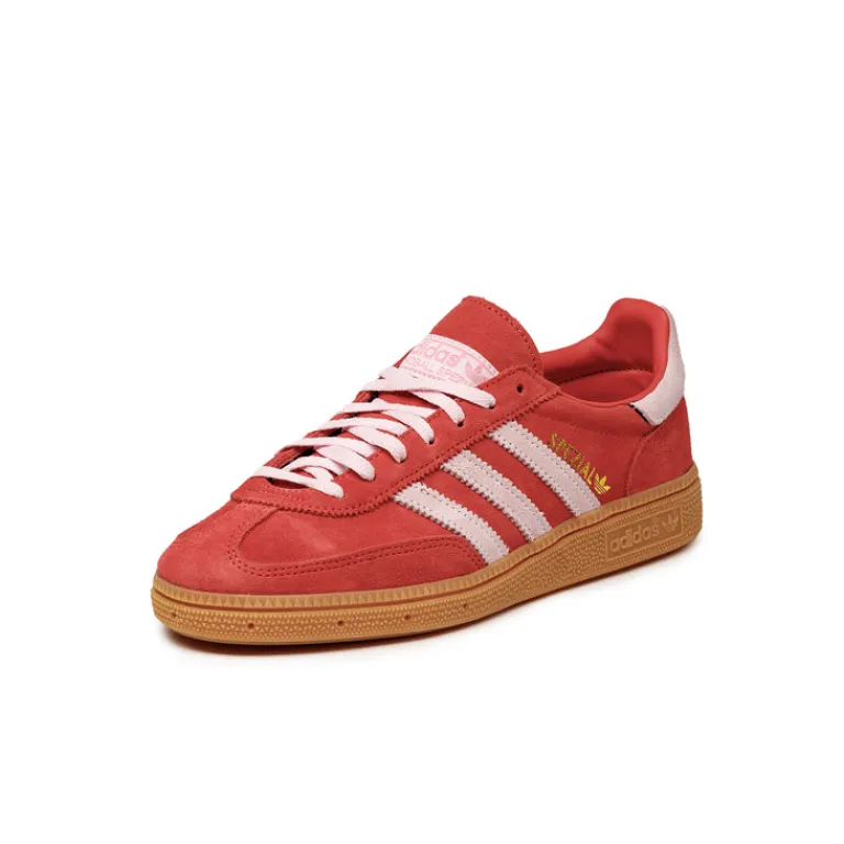 Leder Sneaker|Terrace Casual Sneaker*Adidas Handball Spezial W Bright Red / Clear Pink / Gum