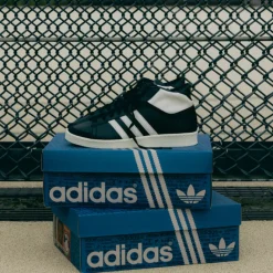 Leder Sneaker|High-Top Sneaker*Adidas Jabbar Hi Core Black / Off White / Cream White