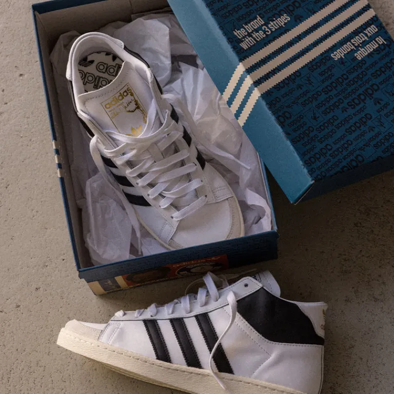 High-Top Sneaker|Leder Sneaker*Adidas Jabbar Hi Cloud White / Core Black / Off White