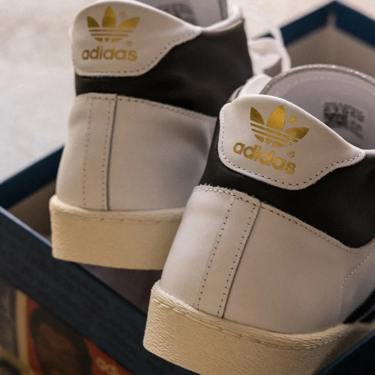 High-Top Sneaker|Leder Sneaker*Adidas Jabbar Hi Cloud White / Core Black / Off White
