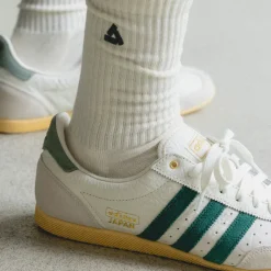 Leder Sneaker|Terrace Casual Sneaker*Adidas Japan W Off White / Collegiate Green / Orange Tint