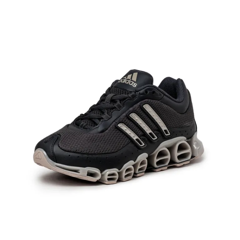 Leder Sneaker|Retro Runner*Adidas Megaride W Carbon / Half Blue / Champagne Metallic