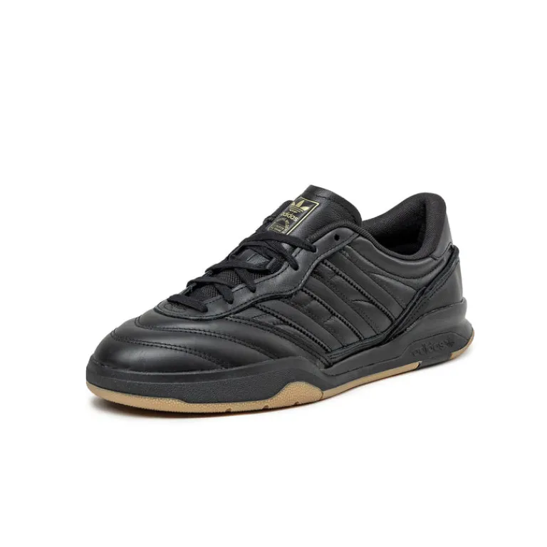 Leder Sneaker*Adidas Mundial FC Core Black / Core Black / Gum 4
