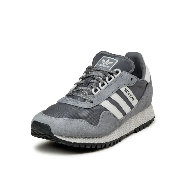 Leder Sneaker|Terrace Casual Sneaker*Adidas New York Grey Four / Crystal White / Grey