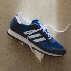 Leder Sneaker|Terrace Casual Sneaker*Adidas New York Dark Blue / Footwear White / Royal Blue