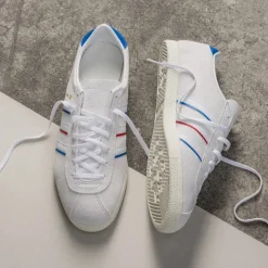 Leder Sneaker|Terrace Casual Sneaker*Adidas Rotterdam 00 Cloud White / Blue Bird / Better Scarlet