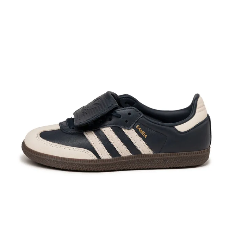Leder Sneaker|Terrace Casual Sneaker*Adidas Samba LT W Aurora Ink / Cream White / Gold Metallic