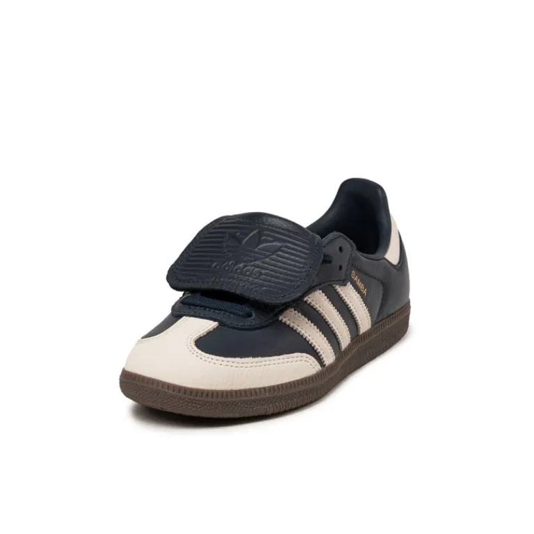 Leder Sneaker|Terrace Casual Sneaker*Adidas Samba LT W Aurora Ink / Cream White / Gold Metallic