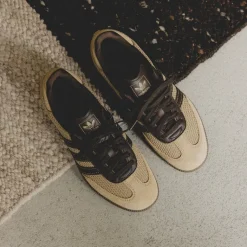 Leder Sneaker|Terrace Casual Sneaker*Adidas Samba OG Golden Beige / Dark Brown / Gum